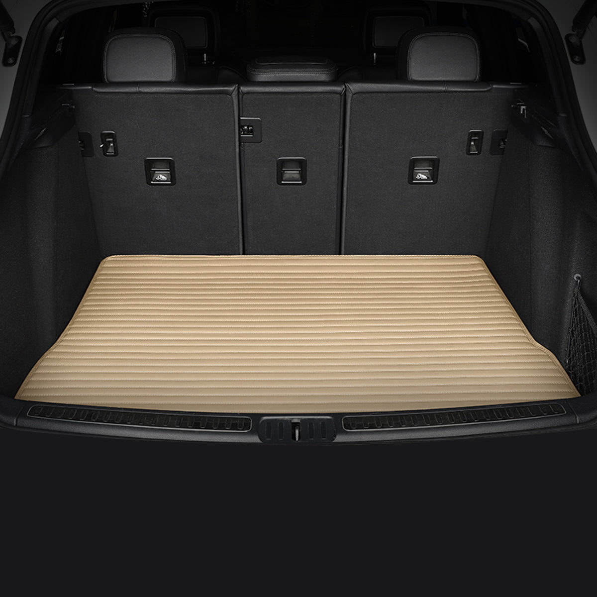 Stripe Stitching Custom Luxury Car Trunk Mats