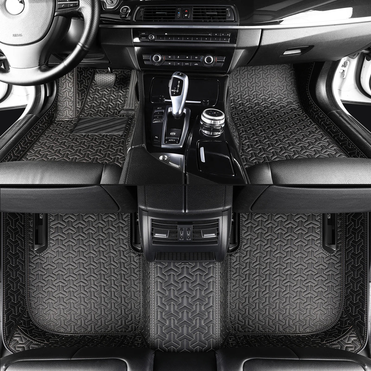Classic Stitching Custom Luxury Car Floor Mats Set