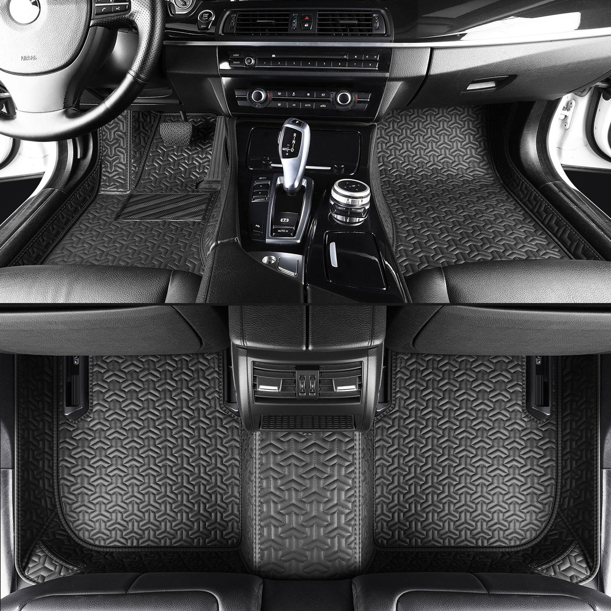 Classic Stitching Custom Luxury Car Floor Mats Set