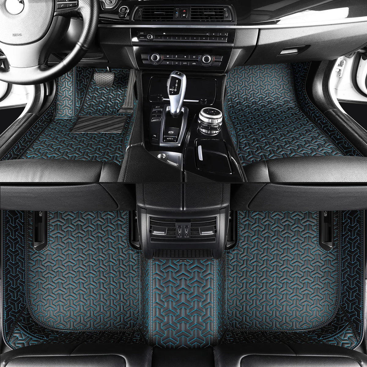 Classic Stitching Custom Luxury Car Floor Mats Set