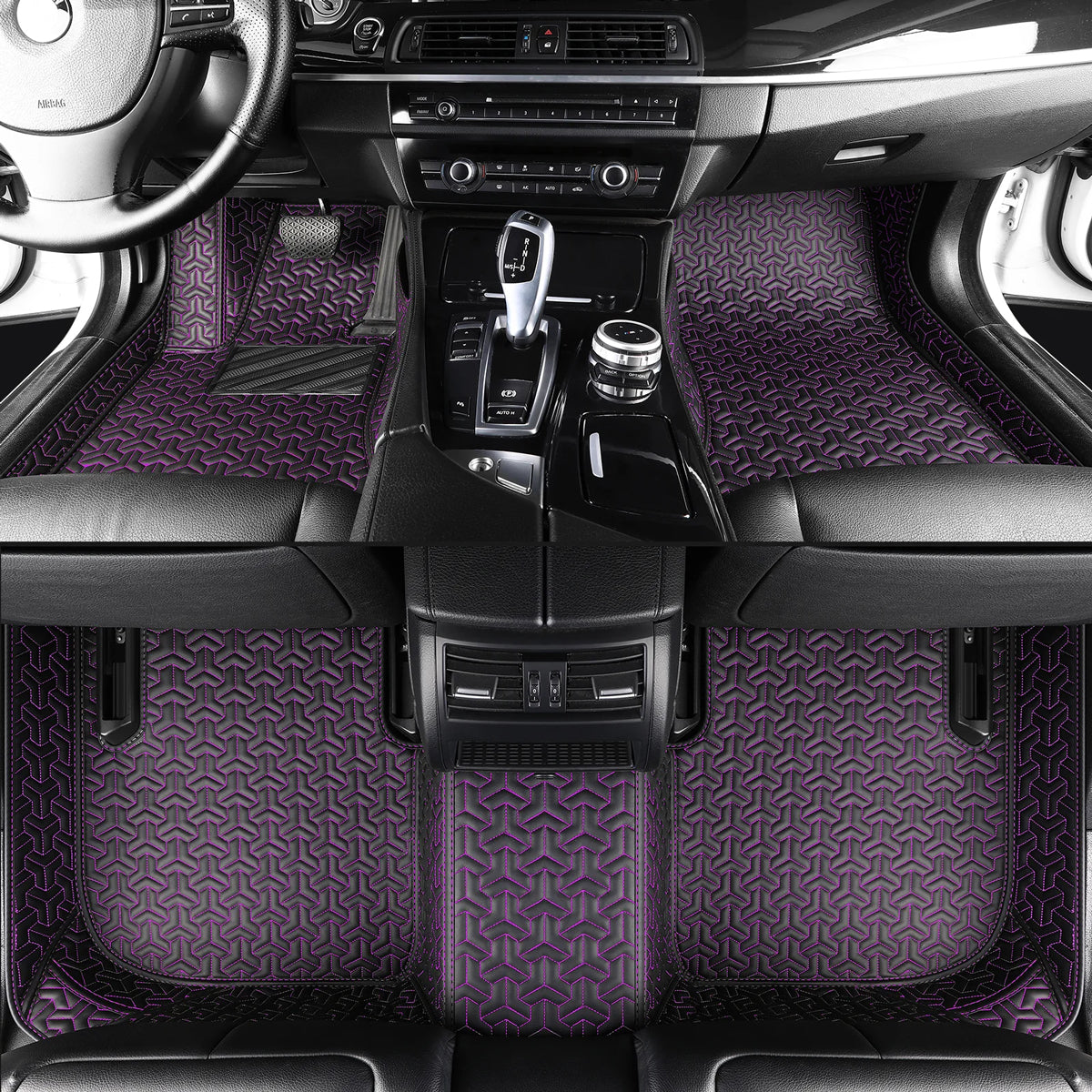 Classic Stitching Custom Luxury Car Floor Mats Set