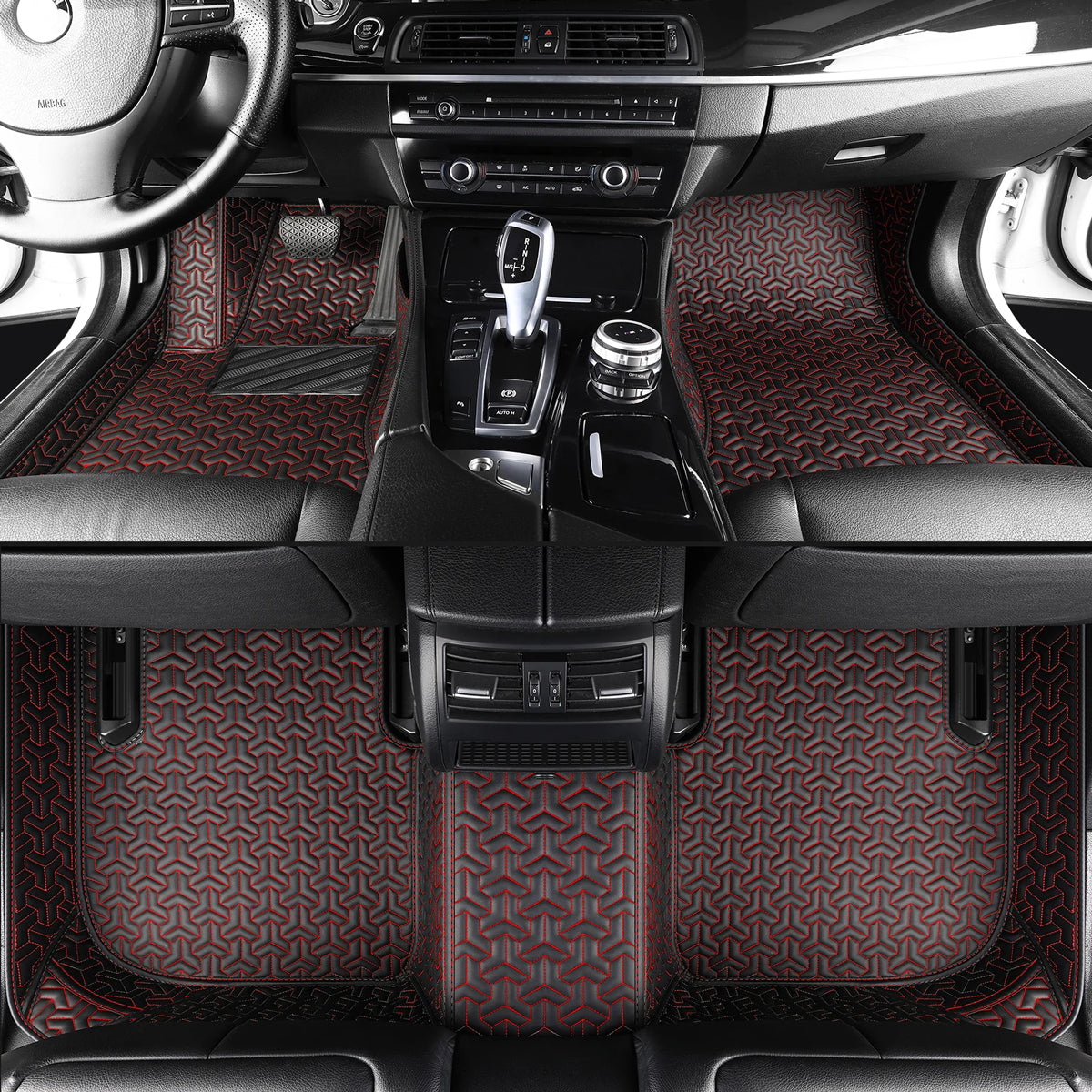 Classic Stitching Custom Luxury Car Floor Mats Set