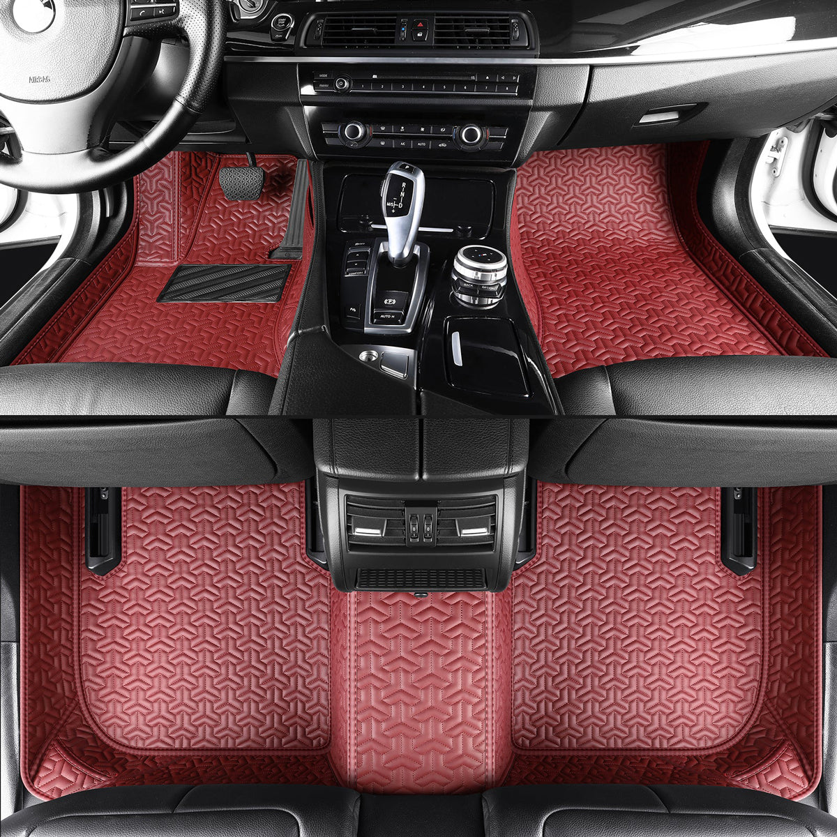 Classic Stitching Custom Luxury Car Floor Mats Set