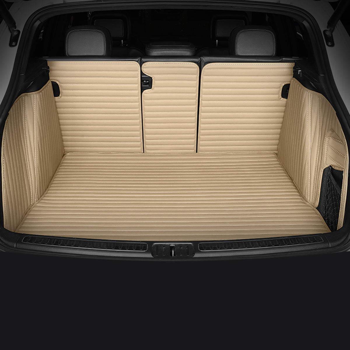Stripe Stitching Custom Luxury Car Trunk Mats