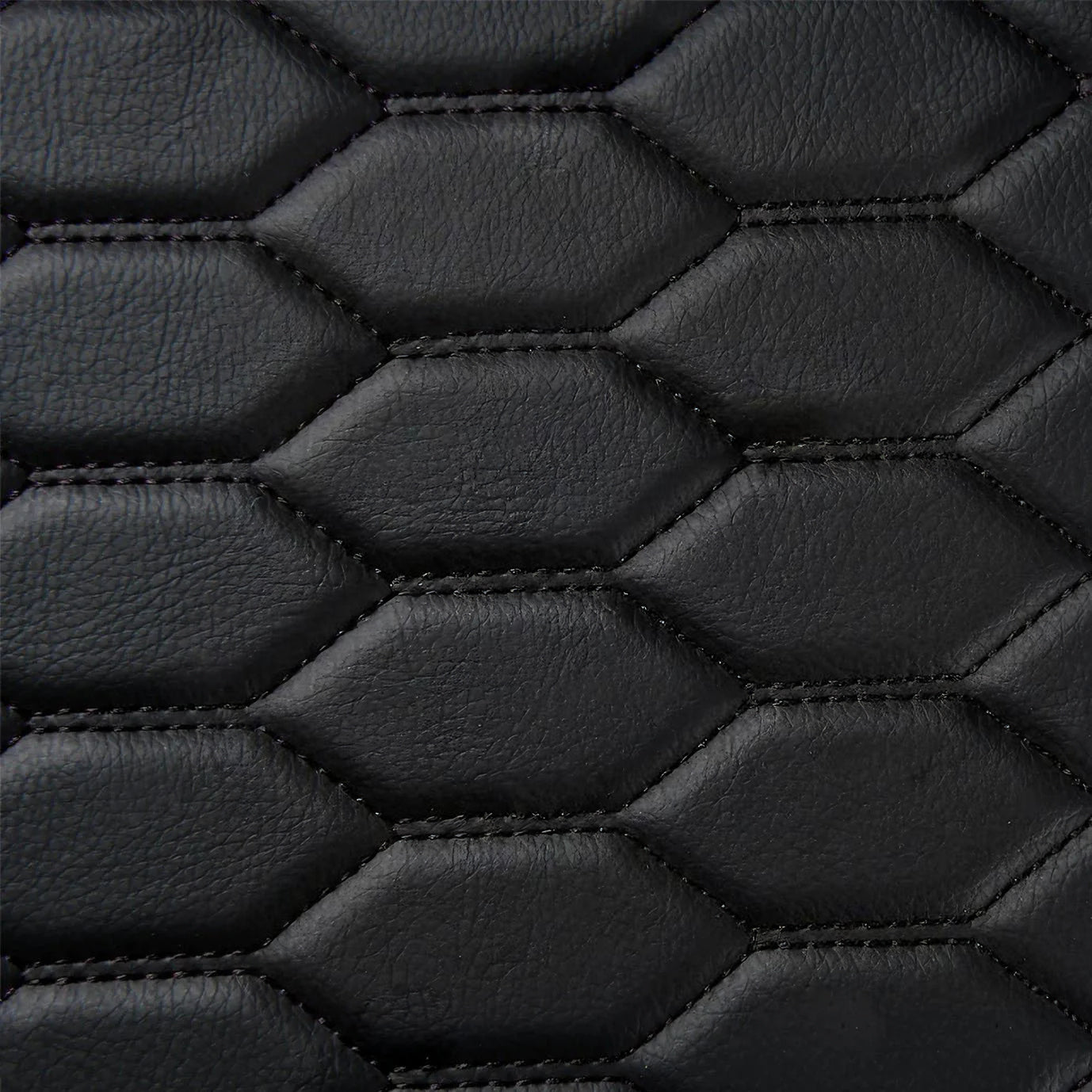 Honeycomb Stitching Custom Luxury Car Floor Mats Set
