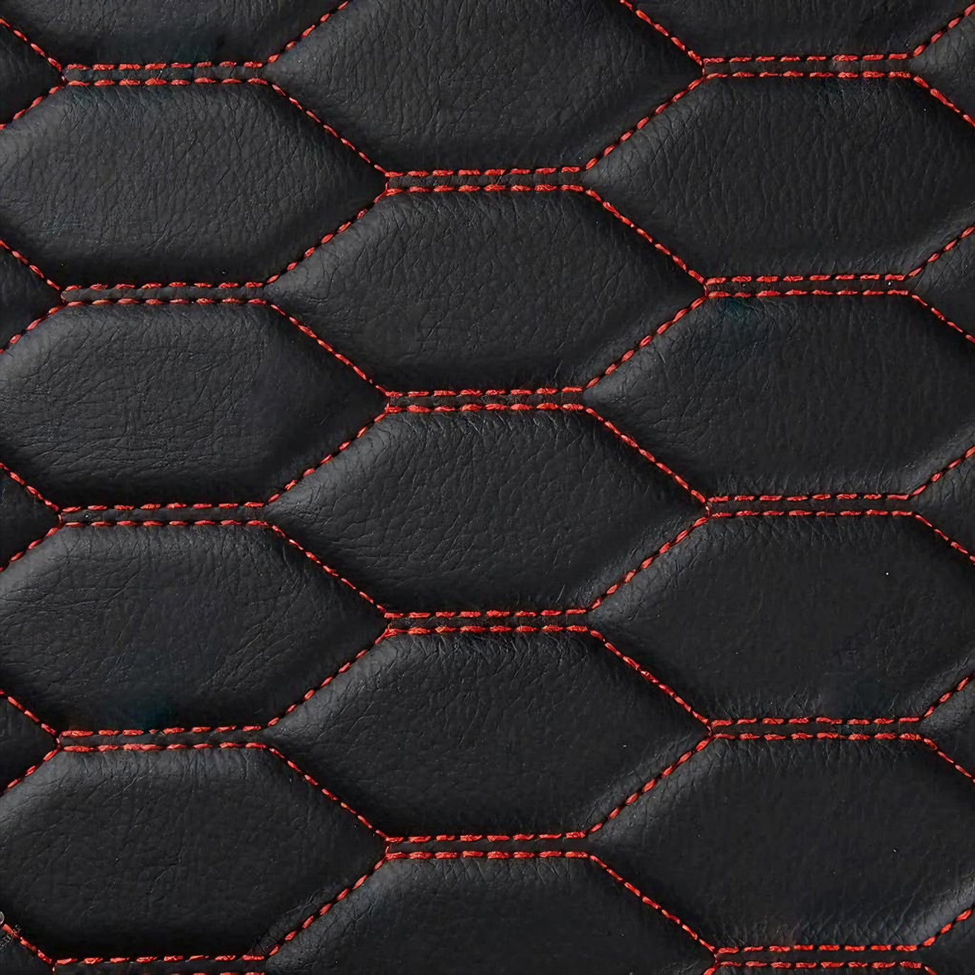 Honeycomb Stitching Custom Luxury Car Floor Mats Set