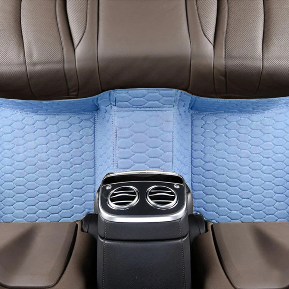 Honeycomb Stitching Custom Luxury Car Floor Mats Set