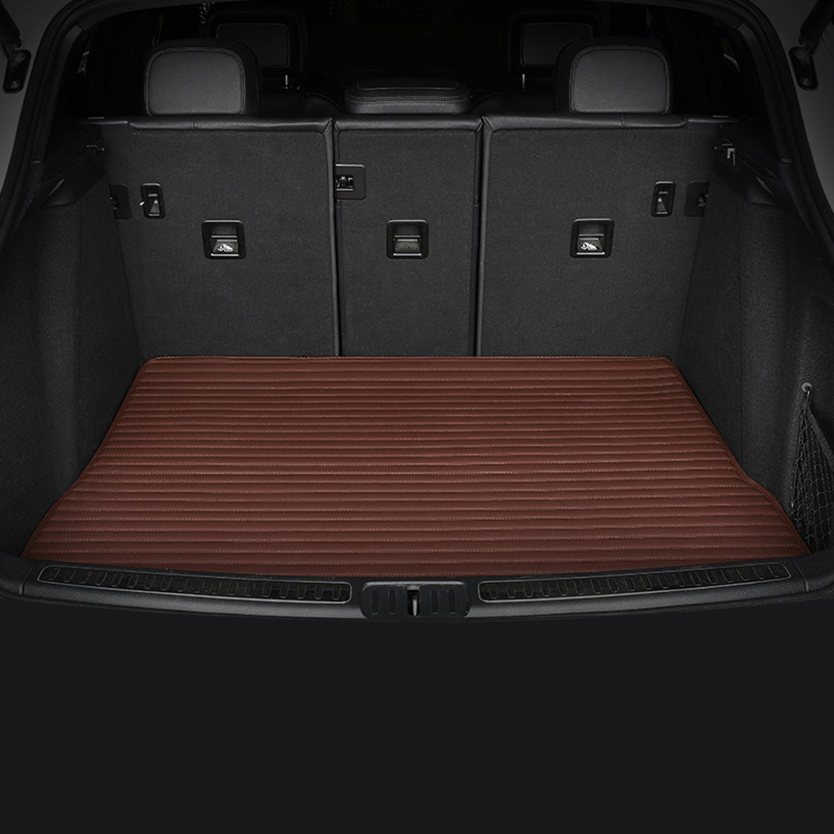 Stripe Stitching Custom Luxury Car Trunk Mats
