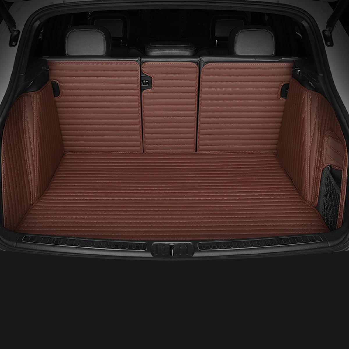 Stripe Stitching Custom Luxury Car Trunk Mats