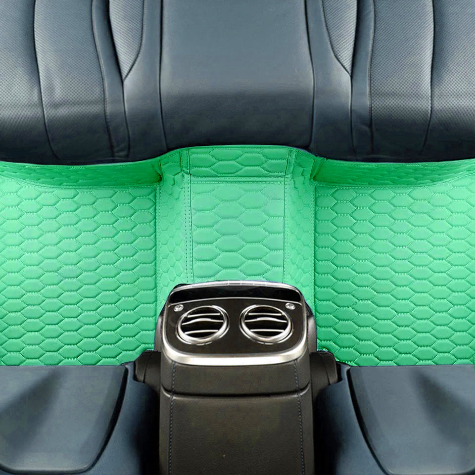 Honeycomb Stitching Custom Luxury Car Floor Mats Set